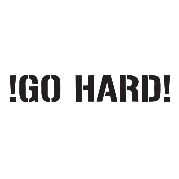 Uzlīme "!GO HARD!" Image