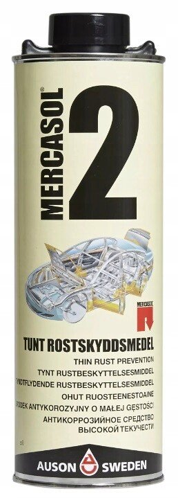 Mercasol 2 - Plāna, caurspīdīga uz vaska bāzes veidota aizsardzība 1L