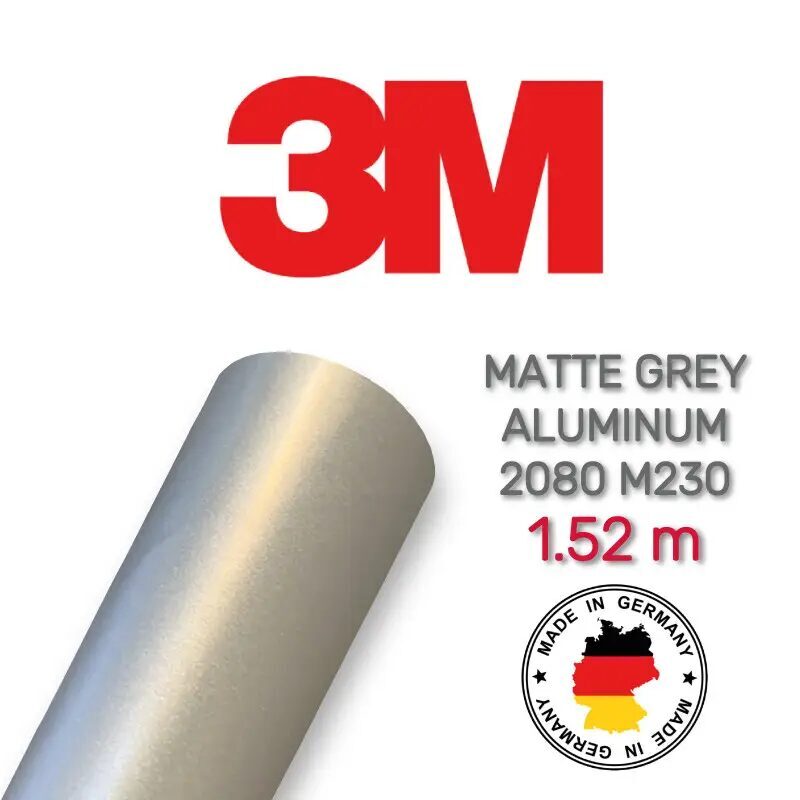 3M 2080 M230 Matte Grey Aluminum - 3M - ALLSTARS