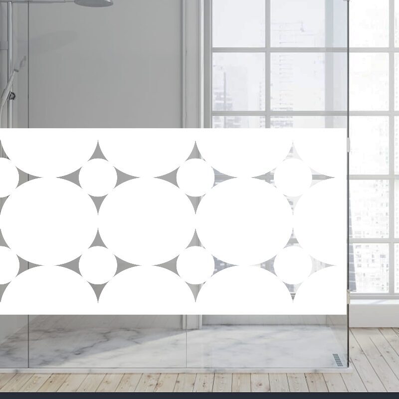 Dekoratīva balta matēta plēve logiem (DECO11) Image 2