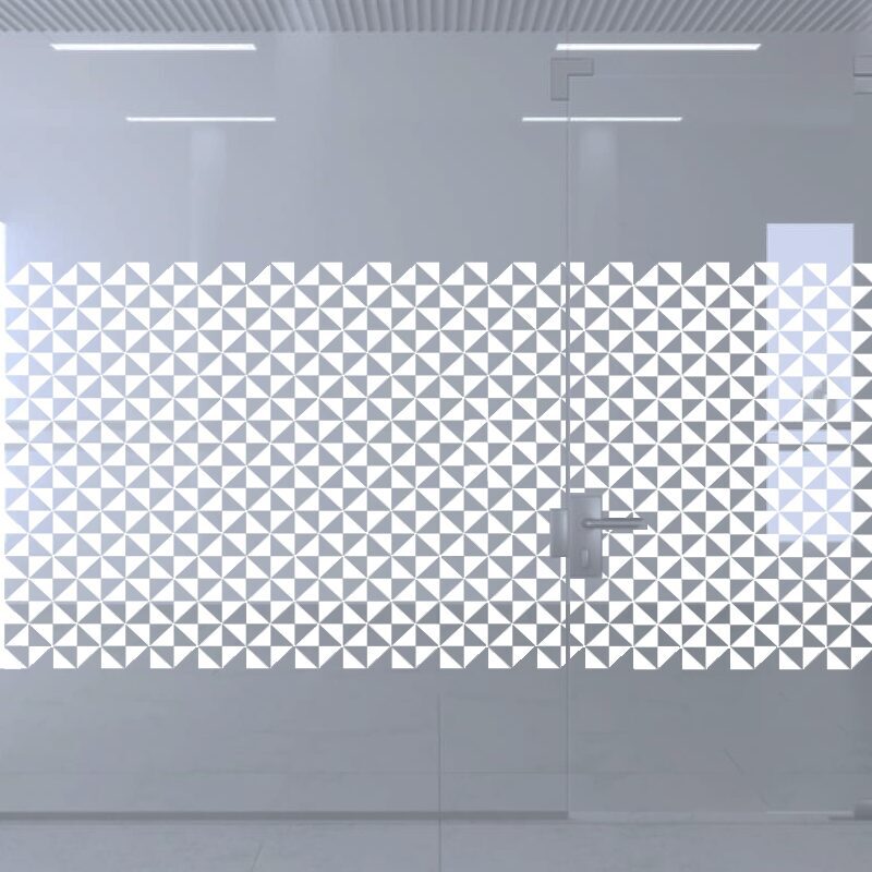 Dekoratīva balta matēta plēve logiem (DECO13) Image 4