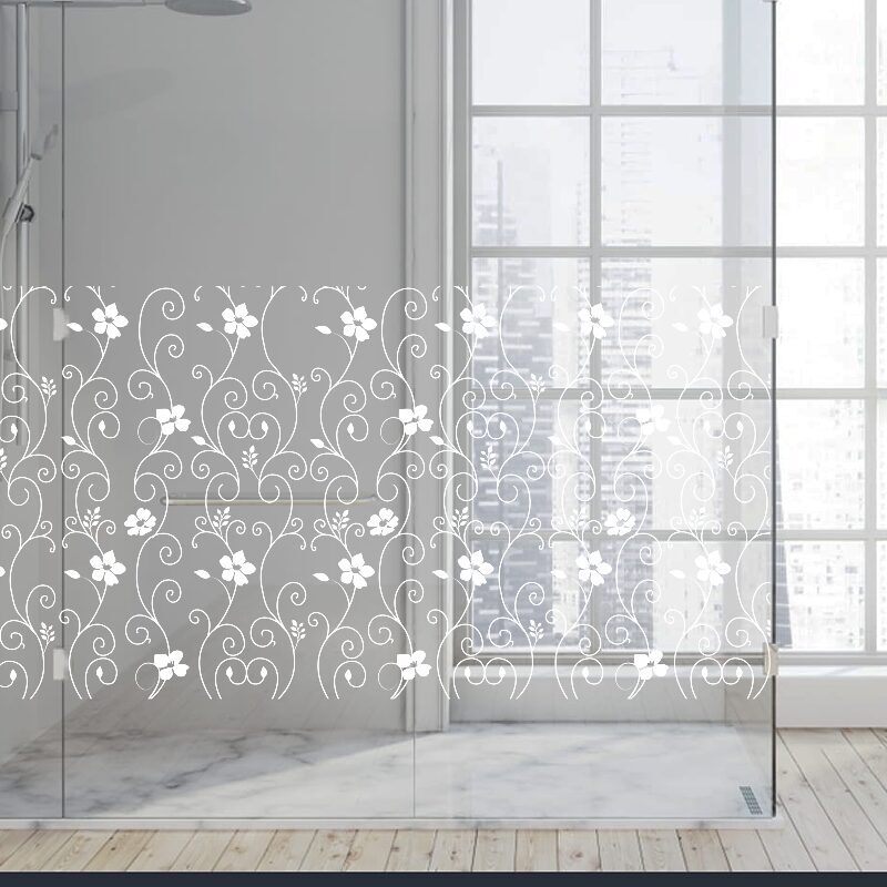 Dekoratīva balta matēta plēve logiem (DECO51) Image 4
