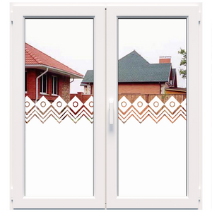 Dekoratīva balta matēta plēve logiem (DECO9)
