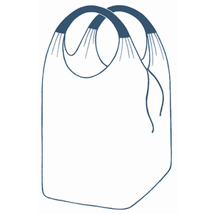 Big Bag ar divām cilpām 75x75x150+55cm