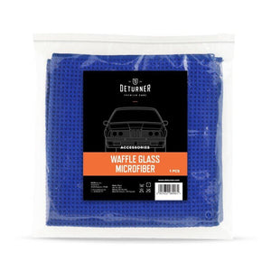 Mikroškiedras dvieļis auto kopšanai - DETURNER WAFFLE GLASS TOWEL 40x40cm