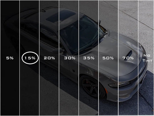 Auto logu tonēšanas plēve Metalizētā 15% - Allstars windows film - ALLSTARS