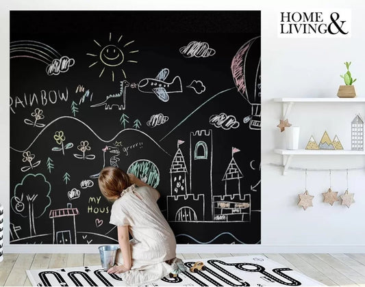 Tāfeļu plēve zīmēšanai ar krītu (Melna) - Your Vendor - ALLSTARS