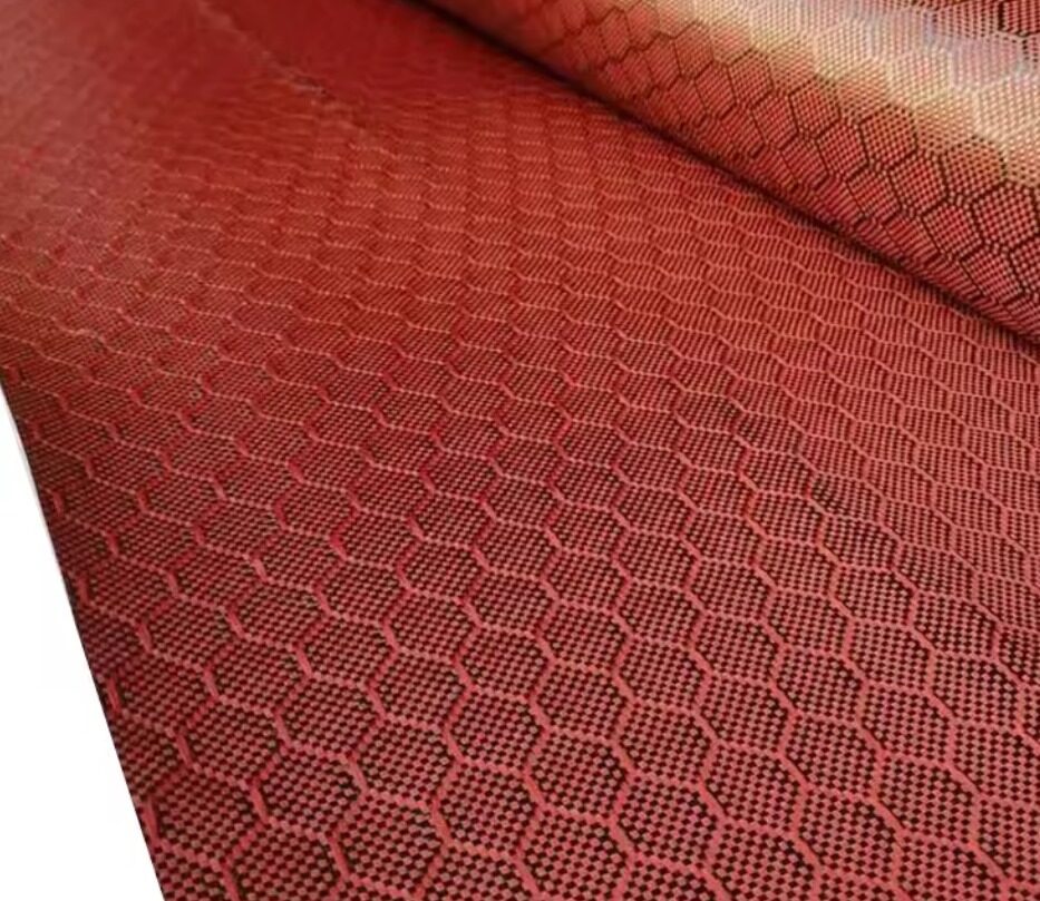 Vinila auto līmplēve karbons ar sarkano bišu šūnu efektu. - Your Vendor - ALLSTARS