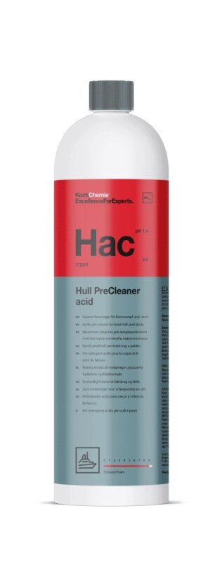 Koch Chemie Hull Precleaner Acid – Skābes tīrītājs laivas korpusam un klājam 1L