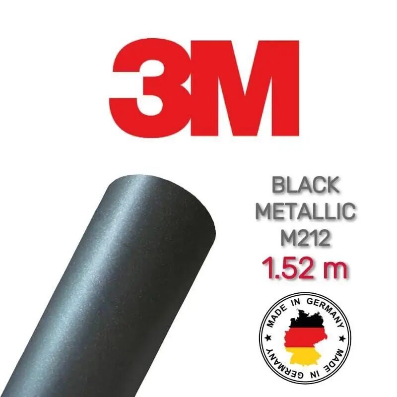 3M 2080 M212 Black Metallic Matt - 3M - ALLSTARS