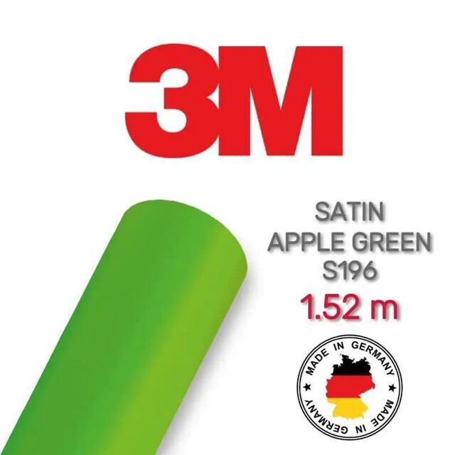 3M 2080 S196 Apple Green Satin - 3M - ALLSTARS
