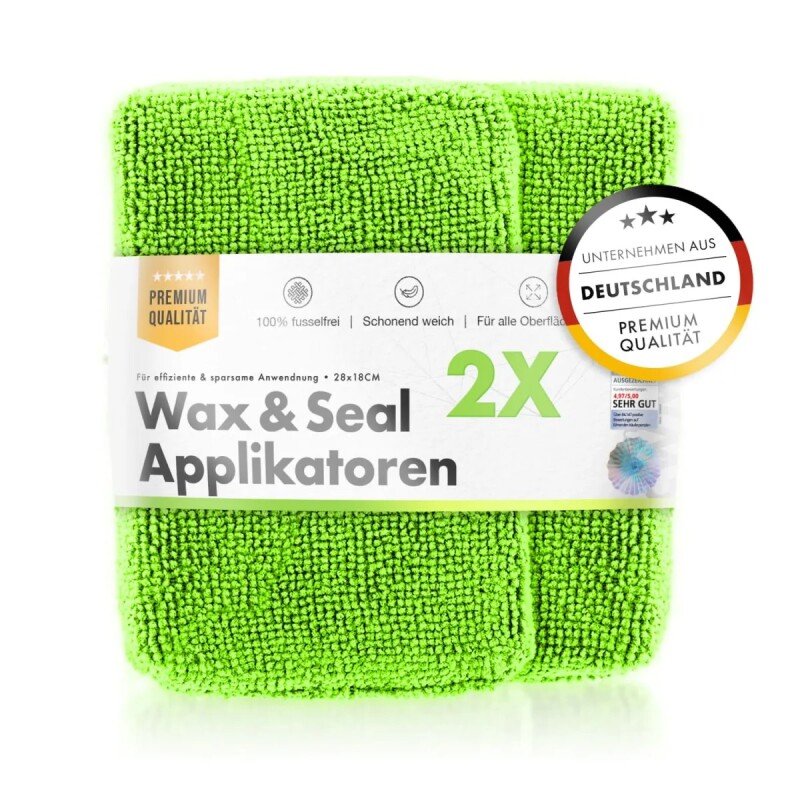 CHEMICALWORKZ MICROFIBER WAX/SEALANT APPLICATOR GREEN 2gab. - Mikrošķiedras aplikators