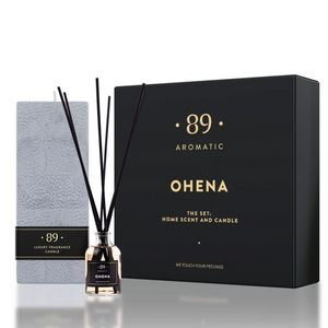 89 aromatic KOMPLEKTS: mājas aromāts un smaržīga svece