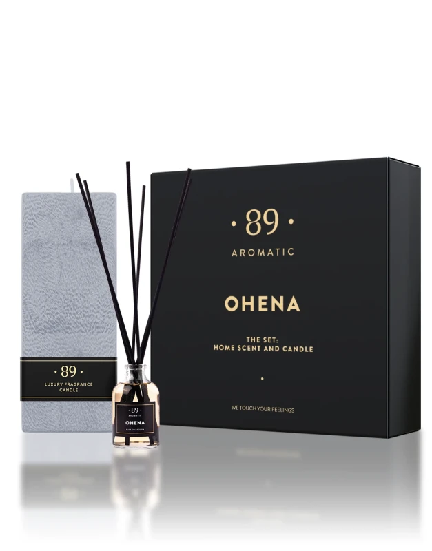 89 aromatic KOMPLEKTS: mājas aromāts un smaržīga svece
