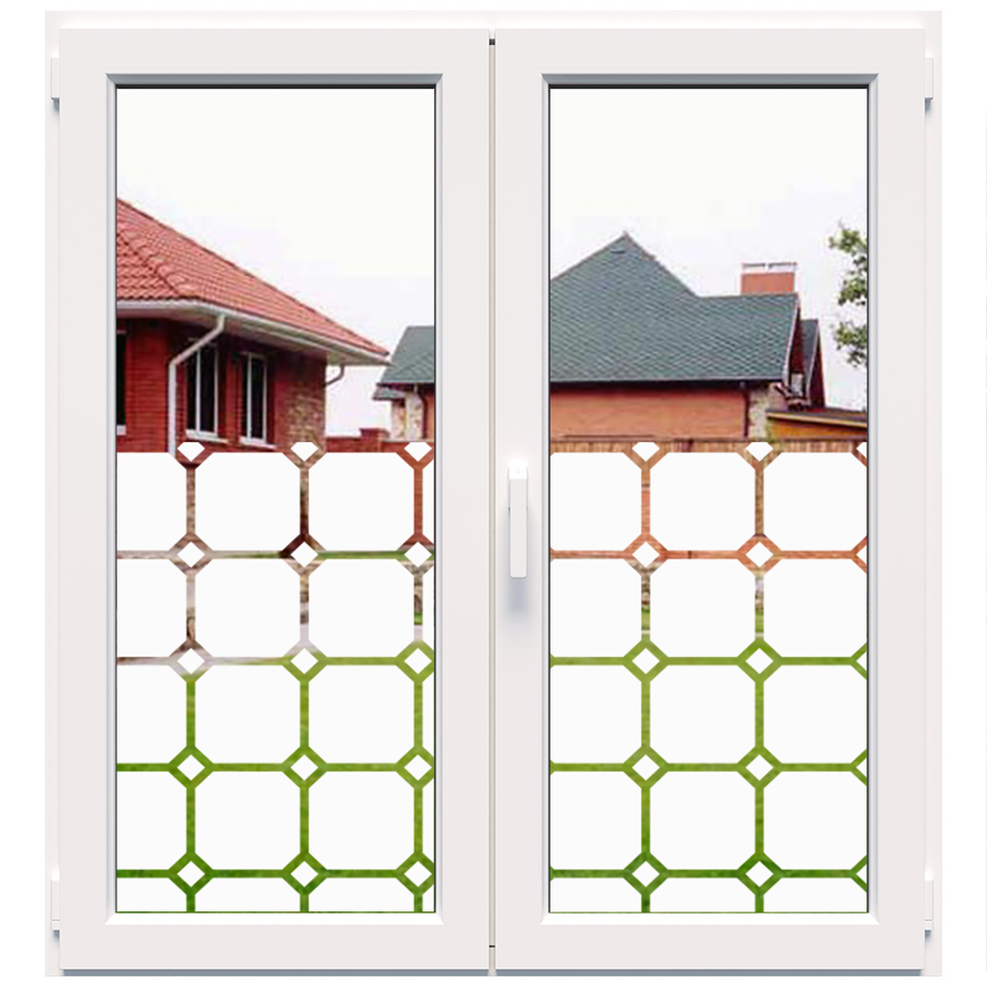 Dekoratīva balta matēta plēve logiem (DECO1) Image