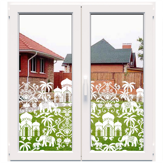 Dekoratīva balta matēta plēve logiem (DECO35) Image