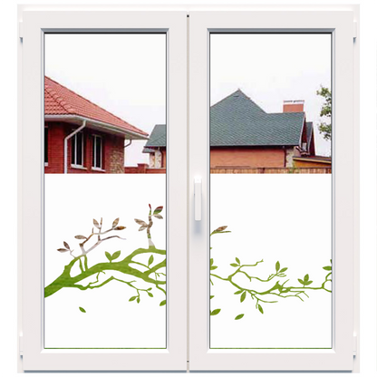 Dekoratīva balta matēta plēve logiem (DECO38) Image