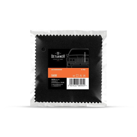 Auto keramisko pārklājumu aplikācijas salvete - DETURNER SUEDE Black 10x10cm 5pcs Image