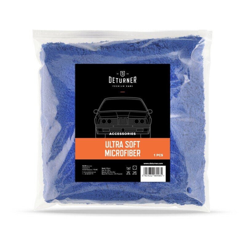 Mikrošķiedras lupatiņa auto kopšanai - DETURNER ULTRA SOFT MICROFIBER 40x40cm - DETURNER - ALLSTARS